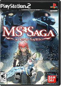 MS Saga A New Dawn Playstation 2 US box art